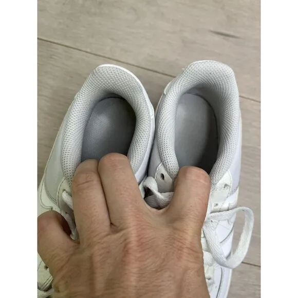 Nike Air Force 1 White Vast Grey Youth Sneaker 314219-134 Sz 5 Y Big Boys Girls