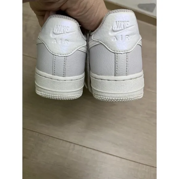 Nike Air Force 1 White Vast Grey Youth Sneaker 314219-134 Sz 5 Y Big Boys Girls