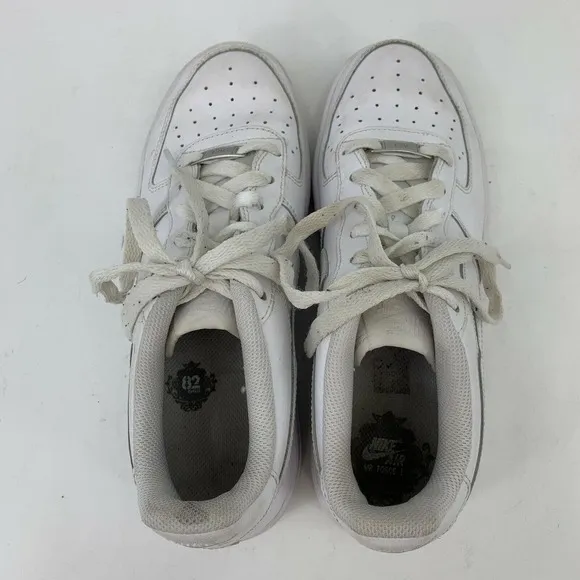 Nike Air Force One Sneakers Youth Size 6 Y Triple White Low Top Fashion Shoes