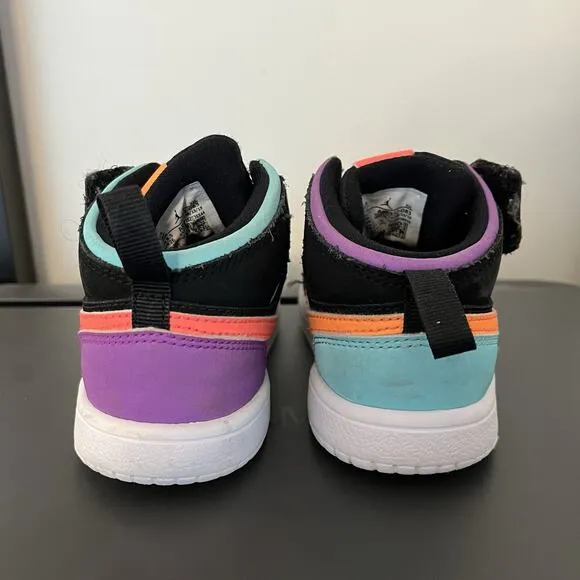Nike Air Jordan 1 Alt Mid Athletic Shoes Toddler Size 9C Multicolor AR6352-083
