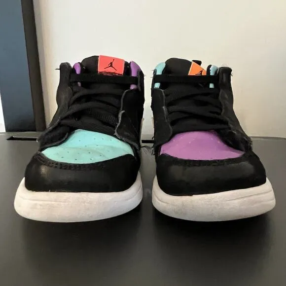 Nike Air Jordan 1 Alt Mid Athletic Shoes Toddler Size 9C Multicolor AR6352-083