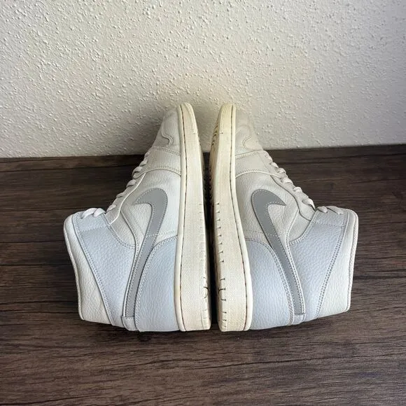 Nike Air Jordan 1 Mid Retro SE Grey‎ Fog Sneakers Shoes 852542-003 Mens Size 11
