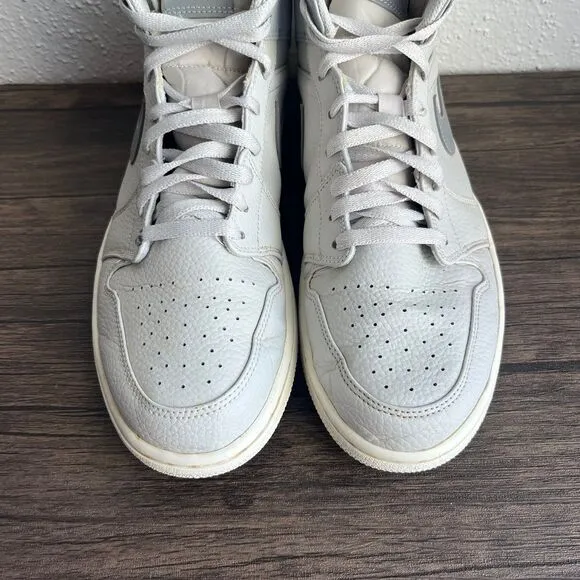Nike Air Jordan 1 Mid Retro SE Grey‎ Fog Sneakers Shoes 852542-003 Mens Size 11
