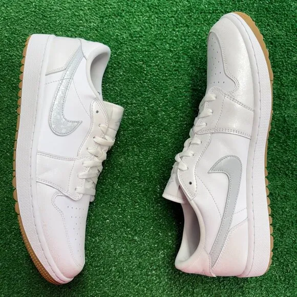 Nike Air Jordan 1 Retro Golf Low Mens Shoes 'White Gum' DD9315-111 VNDS Size 15