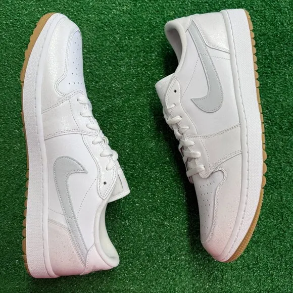 Nike Air Jordan 1 Retro Golf Low Mens Shoes 'White Gum' DD9315-111 VNDS Size 15