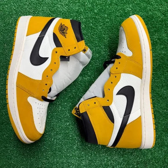 Nike Air Jordan 1 Retro High OG Mens Shoes Yellow DZ5485-701 NEW Sz 11