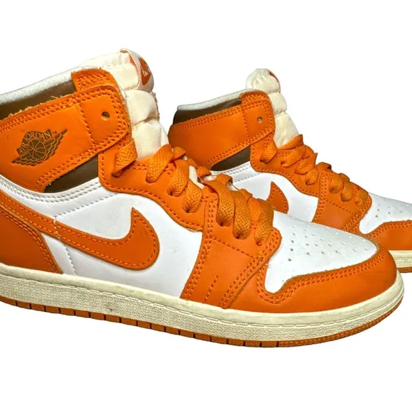 Nike Air Jordan 1 Retro High OG PS‎ Starfish Size 3Y CU0449-101 Boys/Unisex