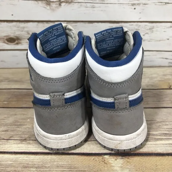 Nike Air Jordan 1 Retro High OG True Blue Shoes Youth Boys Size 10C FD1413-410