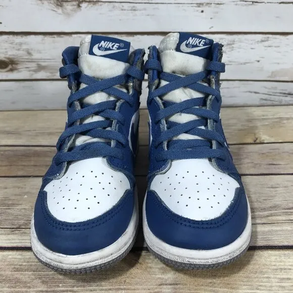 Nike Air Jordan 1 Retro High OG True Blue Shoes Youth Boys Size 10C FD1413-410