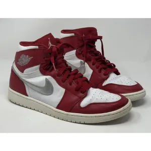 Nike Air Jordan 1 Retro High Silver Medal Shoes Men’s 13 Red White Sneakers