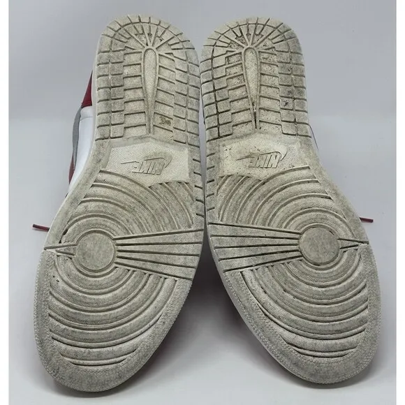 Nike Air Jordan 1 Retro High Silver Medal Shoes Men’s 13 Red White Sneakers