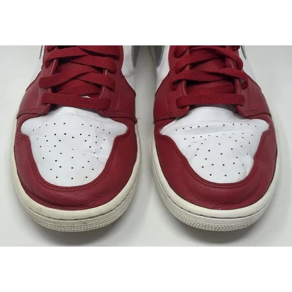Nike Air Jordan 1 Retro High Silver Medal Shoes Men’s 13 Red White Sneakers