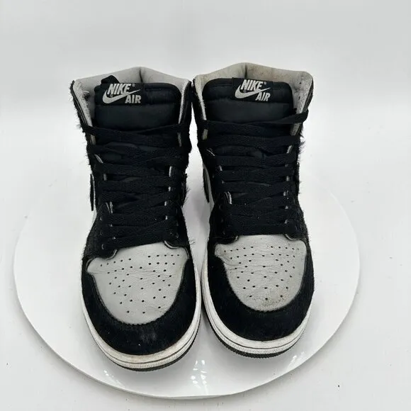 Nike Air Jordan 1 Retro High Women Sz 7.5 DZ2523-001 Medium Grey White Shoe