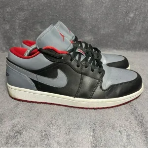 Nike Air Jordan 1 Retro Low Cool Grey Size 10.5 Shoes Sneakers 553558-012