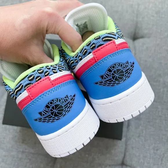 Nike Air Jordan 1 retro low white multicolor shoes