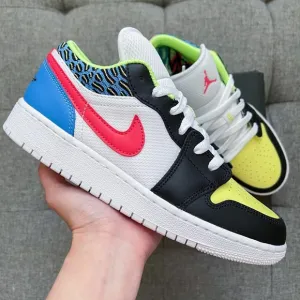 Nike Air Jordan 1 retro low white multicolor shoes