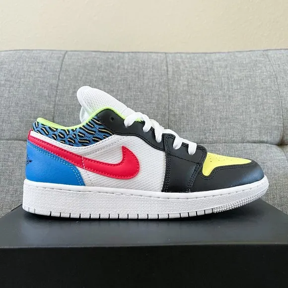 Nike Air Jordan 1 retro low white multicolor shoes