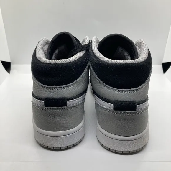 Nike Air Jordan 1 Retro Mid Elephant Toe Size 7 Gray Black Shoes DM6216-016