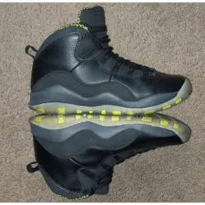 Nike Air Jordan 10 Retro Venom Green Black Youth 6 Women's 7.5