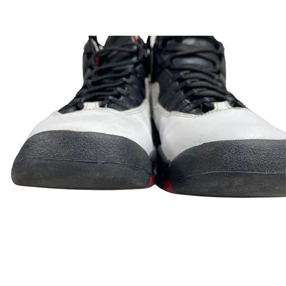 Nike Air Jordan 10 Retro White Red Black Leather Shoes Size 6 Youth 310806 100