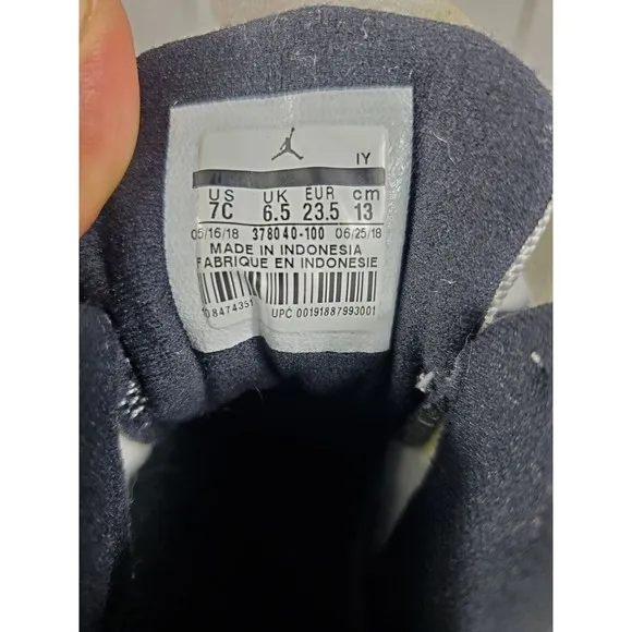 Nike Air Jordan 11 Retro Concord Baby Size 7C Athletic Shoes Sneakers 378040-100