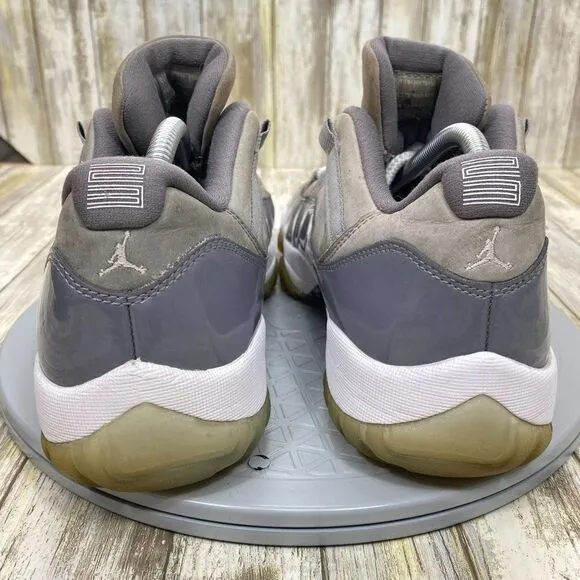 Nike Air Jordan 11 Retro Low Cool Grey Shadow Leather Men's 9.5 Shoes 528895
