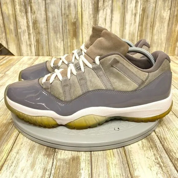 Nike Air Jordan 11 Retro Low Cool Grey Shadow Leather Men's 9.5 Shoes 528895