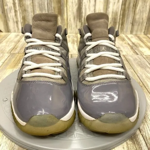Nike Air Jordan 11 Retro Low Cool Grey Shadow Leather Men's 9.5 Shoes 528895