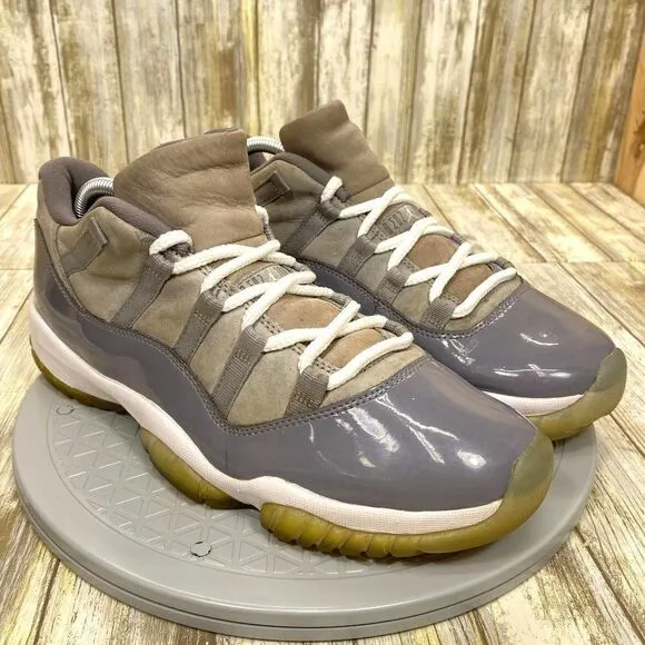 Nike Air Jordan 11 Retro Low Cool Grey Shadow Leather Men's 9.5 Shoes 528895