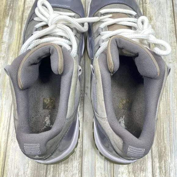 Nike Air Jordan 11 Retro Low Cool Grey Shadow Leather Men's 9.5 Shoes 528895