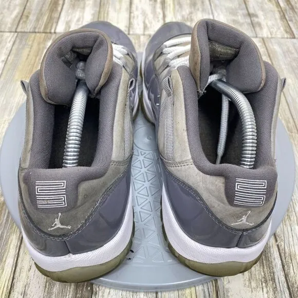 Nike Air Jordan 11 Retro Low Cool Grey Shadow Leather Men's 9.5 Shoes 528895