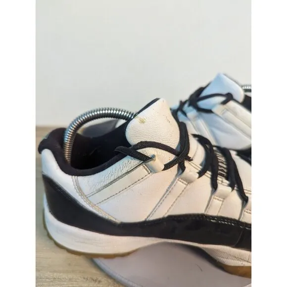 Nike Air Jordan 11 Retro Low White/Black-Emerald Rise 528895-145 Size 10.5