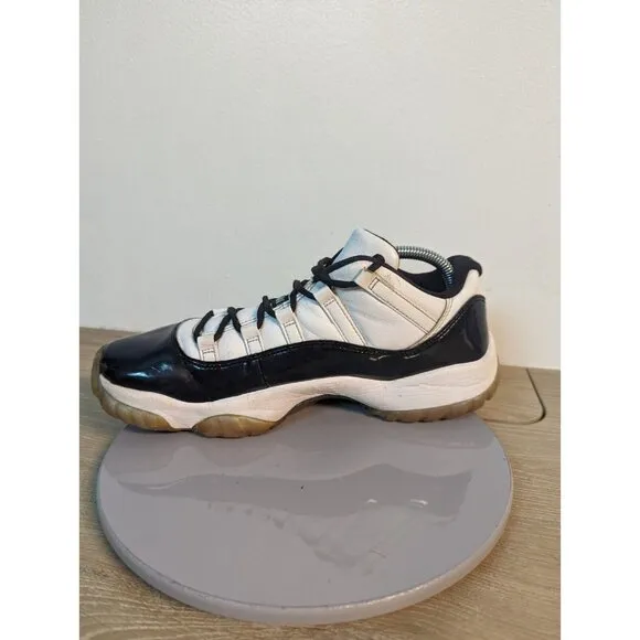 Nike Air Jordan 11 Retro Low White/Black-Emerald Rise 528895-145 Size 10.5