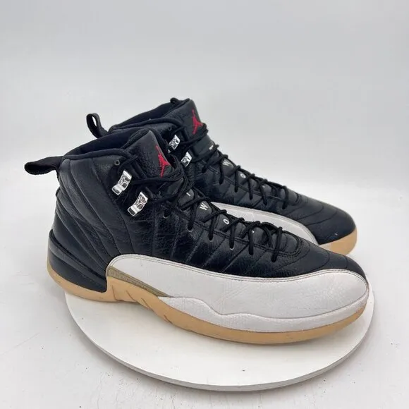 Nike Air Jordan 12 Retro PlayOff Men Size 12 130690-404 Black White Shoes