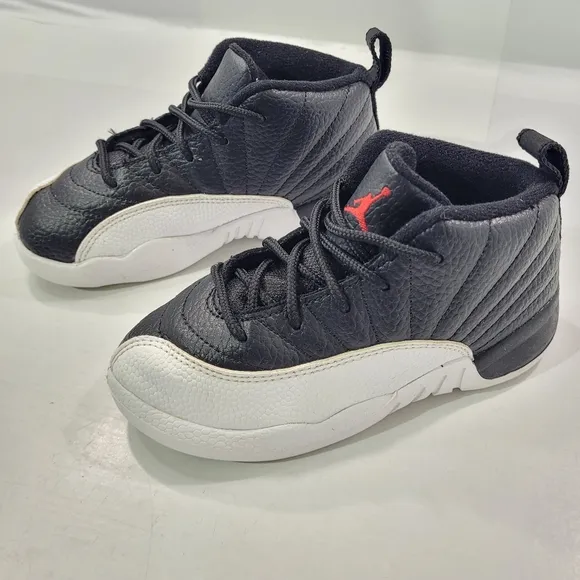 NIKE AIR JORDAN 12 RETRO PLAYOFF SNEAKER TODDLER KIDS SIZE 10C 850000-006