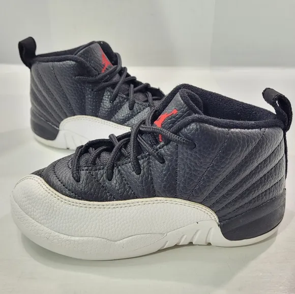 NIKE AIR JORDAN 12 RETRO PLAYOFF SNEAKER TODDLER KIDS SIZE 10C 850000-006