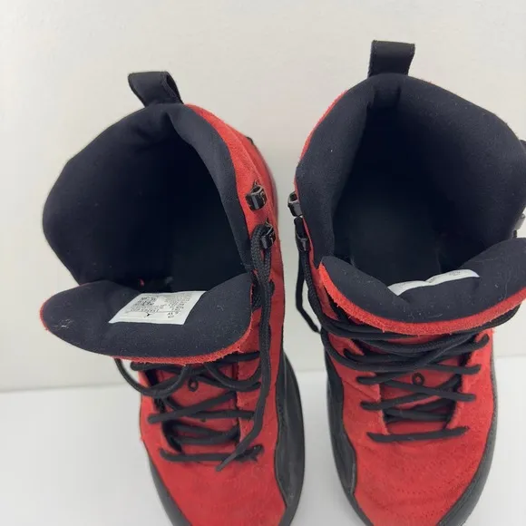 Nike Air Jordan 12 Retro Reverse Flu black and red shoes