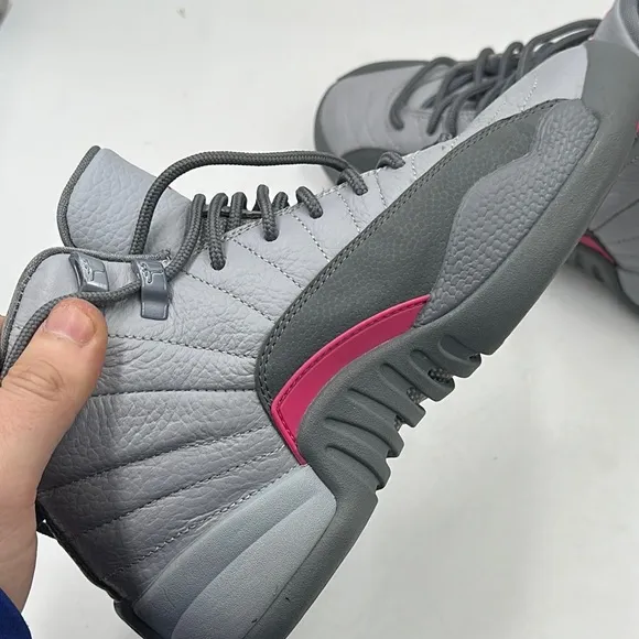 Nike Air Jordan 12 Retro Wolf Grey GS Kids 510815-029 Sneakers Shoes Size 5.5 Y