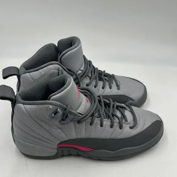 Nike Air Jordan 12 Retro Wolf Grey GS Kids 510815-029 Sneakers Shoes Size 5.5 Y