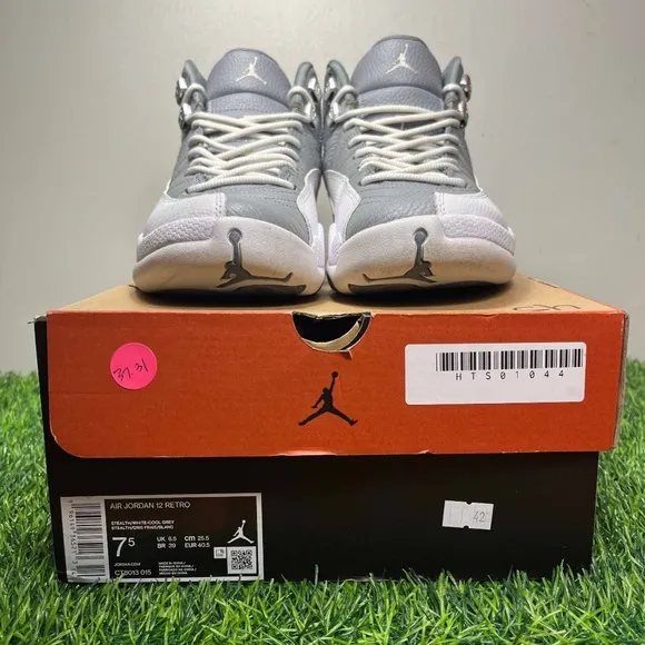 Nike Air Jordan 12 XII Retro Stealth Grey White