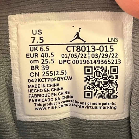 Nike Air Jordan 12 XII Retro Stealth Grey White