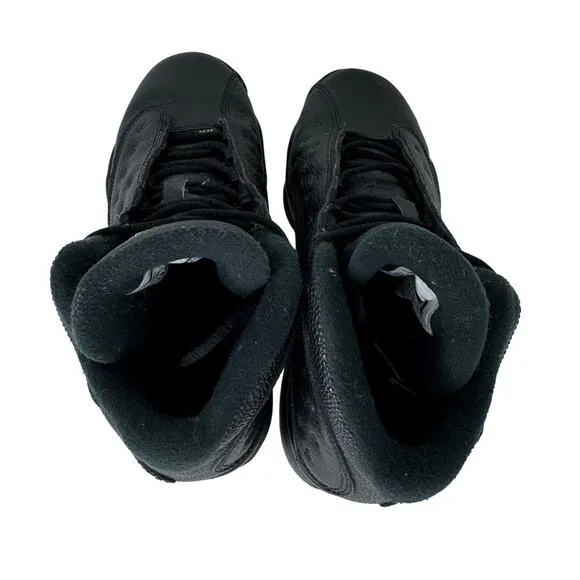 Nike Air Jordan 13 Retro Basketball‎ Shoes 414574-042 Black Green Boys Size 6Y