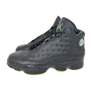 Nike Air Jordan 13 Retro Basketball‎ Shoes 414574-042 Black Green Boys Size 6Y