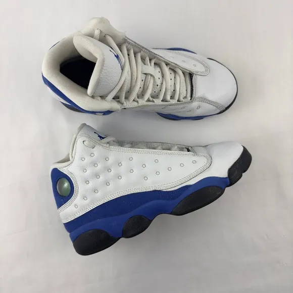 Nike Air Jordan 13 Retro ‘Hyper Royal’‎ white shoes