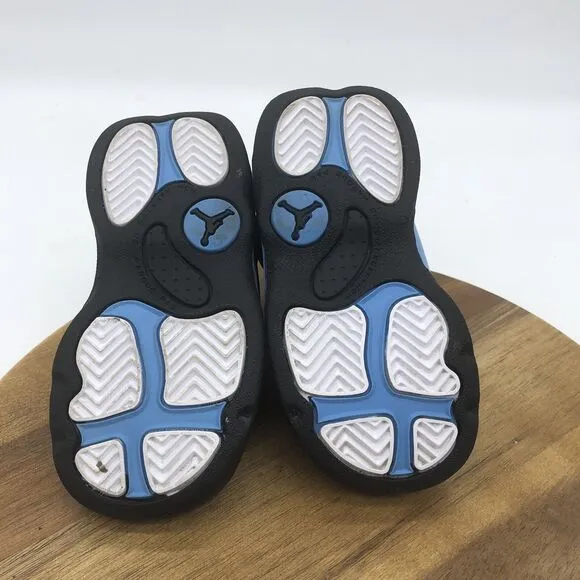 Nike Air Jordan 13 Retro Sneakers Boys 6C Black University Blue Lace Up Shoes