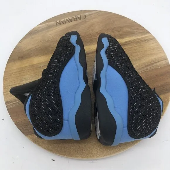 Nike Air Jordan 13 Retro Sneakers Boys 6C Black University Blue Lace Up Shoes
