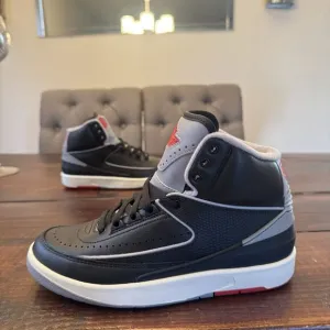 Nike Air Jordan 2 Retro Black Cement GS Shoes