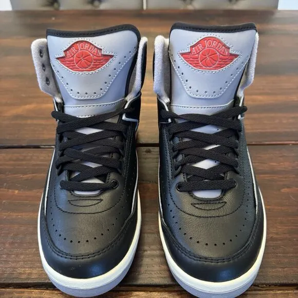 Nike Air Jordan 2 Retro Black Cement GS Shoes