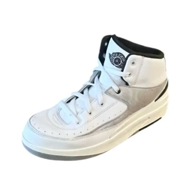 Nike Air Jordan 2 Retro Boys White Python Sneakers Size 3 Youth