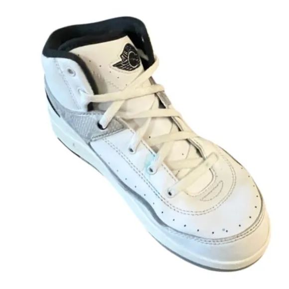 Nike Air Jordan 2 Retro Boys White Python Sneakers Size 3 Youth